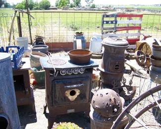 Old Stove and Yard 