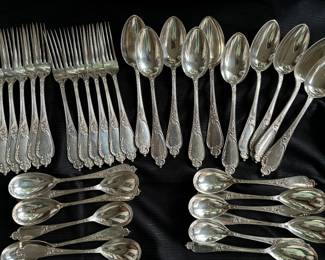 Russian silver flatware…