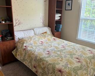 Queen size Murphy bed/wall unit. Slept on twice. AVAILABLE FOR PRE-SALE. Price is $500.00- BUYER brings tools & labor to dismantle & carry out.