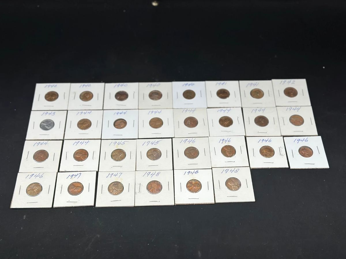 40s50s pennies