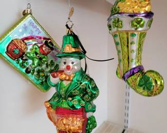 Dubliners! Radko Christmas ornaments. 