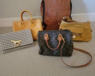 Luxury Hand Bags: Various makers, Louis Vuitton,  Dooney & Bourke, Garland and Slone & Alex.
