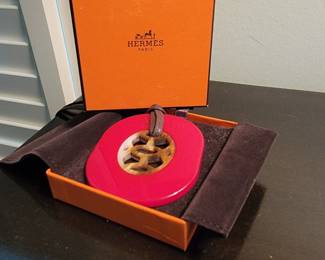 Hermes: Horn & Laquer Pendant.