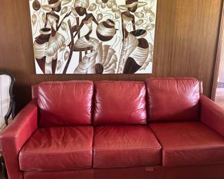 Thomasville leather couch