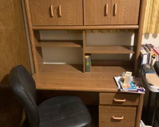desk and office chair