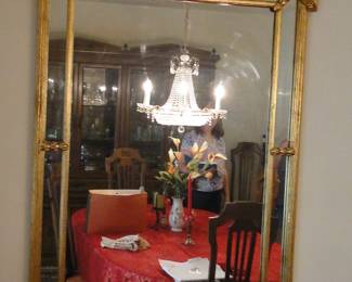 Vintage Gold Trimmed Mirror