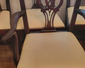 Late 18th century English Chippendale chairs 