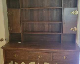 English queen ann pewter cupboard 