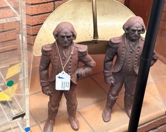 Antique George Washington Anirons
