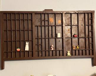 Antique Drafting Drawer Repurposed as a Knick Knack Display