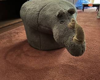 Rhino Footrest by Diana Shapiro