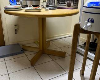 Kitchen Table and Water Cooler with Stand