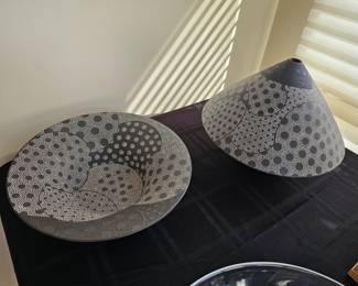 33. Kitamura Junko stoneware left side
3 3/8 x 11 5/8 diameter
34. Kitamura Junko stoneware (right side near window)
9 1/2 x 11 7/8 diameter
