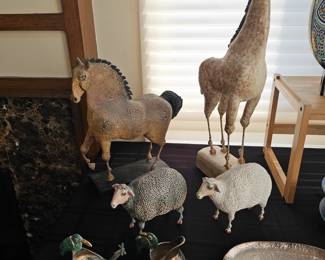 73. Stefani Grunberg horse, giraffe and sheep
74. Emilia Castillo silver pieces