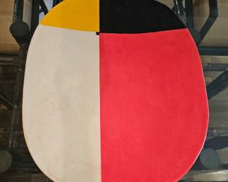 32. Jun Kaneko. Hand built, glazed ceramic platter. Date: 2013 Oval ceramic piece
26" x 21.5" x3"