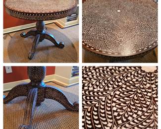 5. Extra view Mother of pearl inlaid table