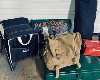 Vintage camping equipment