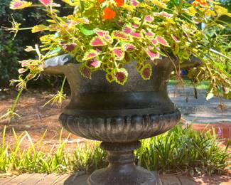 Cast iron urn