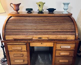 Antique roll-top desk