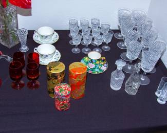 Assortment of glasses