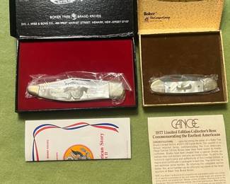 793 Boker 1776  1777 Commemorative Knives