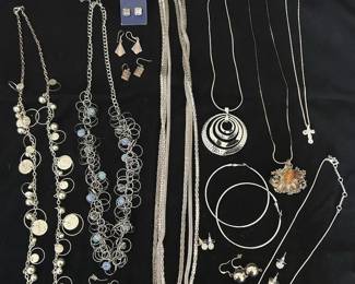 274 Silver tone Costume Jewelry