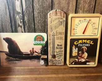 767 Vtg Camel Thermometer  More