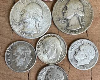 607 Silver Dimes  Quarters