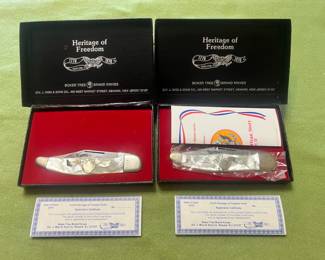794 2 Boker 1776 Commemorative Knives 