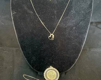 269 1901 Liberty Gold Coin Pendant  More