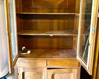 843 Antique China Cabinet 