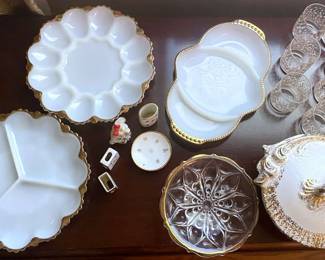 019 Fire King, Milk Glass,  More