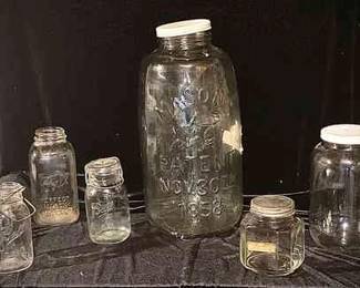 819 Vintage Glass Ball Jars  More