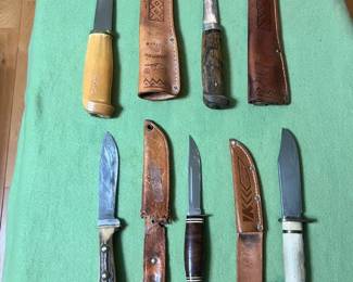 785 5 Fixed Blade Knives 
