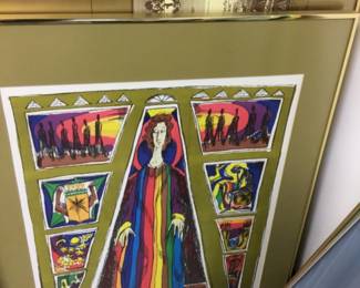 Signed art by Phillip Ratner 