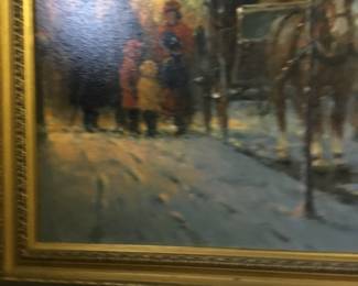 G Harvey signed, 33/95 has certificate on the back 