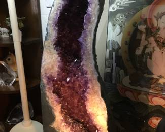 35” tall geode 
