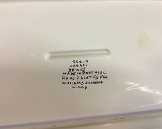 Huge Platter Portugal hand painted for Williams Sonoma