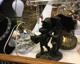 Heavy bronze door stop 