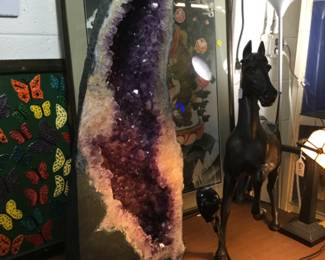 35” tall geode 