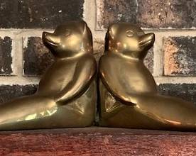 Brass Bear Bookends