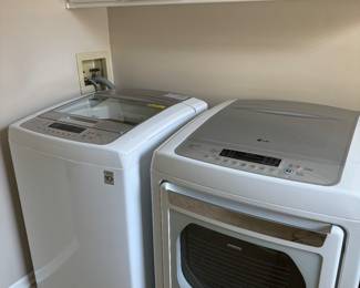 LG washer and dryer, paperwork included.