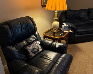 Leather recliner