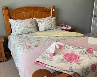 Bed and side tables
Minnie Mouse bedding from Ethan Allen
