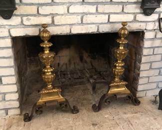 Brass Andirons