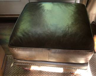 Leather creations ottoman