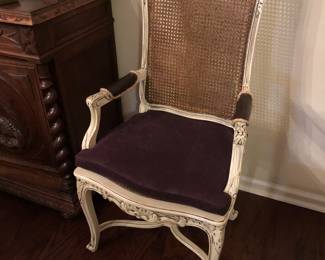 Shabby chic painted captains chairs