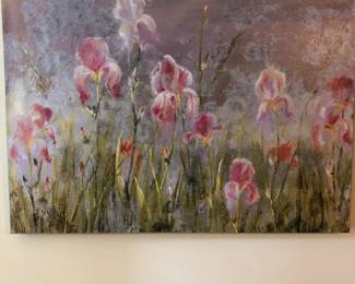 Floral landscape painting