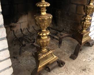 Brass Andirons