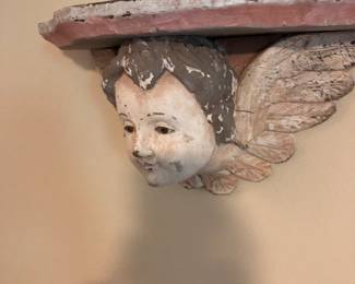 Rustic Angel head shelf